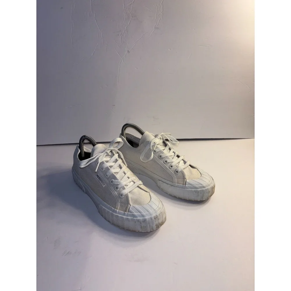 Superga‎ 2630 Cotu Platform Sneakers Womens EU 39 US 6.5  White Canvas Athletic